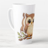 Süße Kawaii Chibi Eule Milchtasse (Linke Ecke)