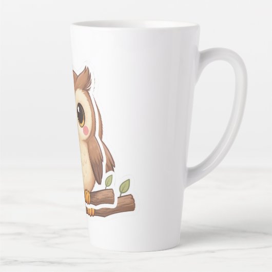 Süße Kawaii Chibi Eule Milchtasse (Rechts)