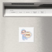 Süße Kawaii Chibi Krankenschwester Riesiger Kaffee Magnet (In Situ (Geschirrspüler))