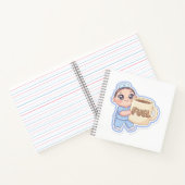 Süße Kawaii Chibi Krankenschwester Riesiger Kaffee Notizblock (Innenseite)