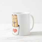 Süße Kawaii Churros Kaffeetasse (VorderseiteRechts)