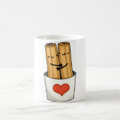 Süße Kawaii Churros Kaffeetasse (Mittel)