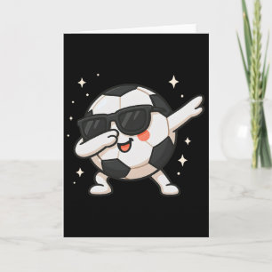 Süße Kawaii Dabbing Fußball Byll Cartoon Lustige I Karte