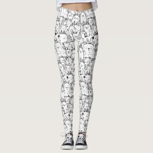 Süße Kawaii-Doodle-Charaktere (2) Leggings