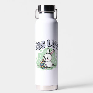 Süße Kawaii-Ei-Leben-Osterhasen-Illustration Trinkflasche