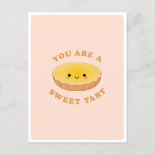 Süße Kawaii-Eier-Törtchen-Dessert-Essen-Wortwitz-L Postkarte