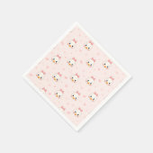 Süße Kawaii-Enten-Mädchen-Geburtstagsfeier Serviette (Ecke)