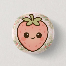 Süße Kawaii-Erdbeer-Taste Button