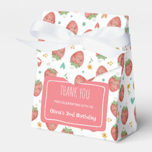 Süße Kawaii Erdbeeren Geschenkschachtel