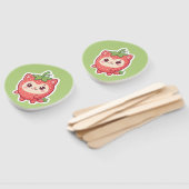 Süße Kawaii Erdbeeren Katzen Handfächer (Non-assembled)