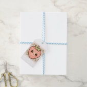 Süße Kawaii-Erdbeergeschenkanhänger Geschenkanhänger (Mit Garn)