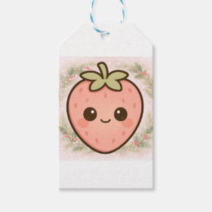 Süße Kawaii-Erdbeergeschenkanhänger Geschenkanhänger