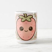 Süße Kawaii-Erdbeertasse Kaffeetasse (Mittel)