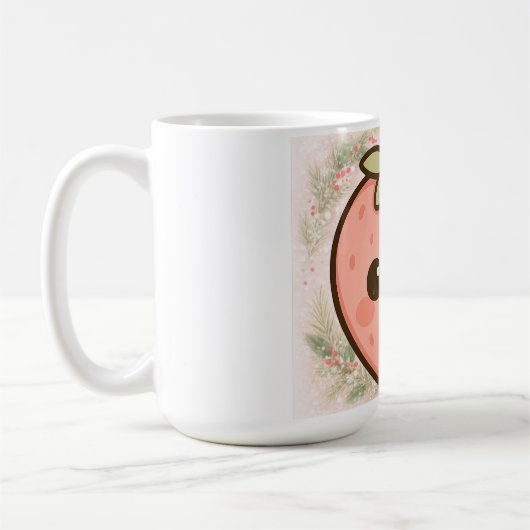 Süße Kawaii-Erdbeertasse Kaffeetasse (Links)