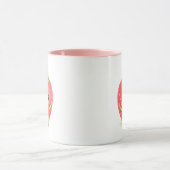 Süße Kawaii Erdbeertasse, rosa Erdbeerkaffee Tasse (Zentrum)