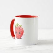 Süße Kawaii-Erdbeertasse Tasse (Vorderseite Links)