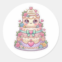 Süße Kawaii Frisch Vermählte Hochzeitstorte Pastel
