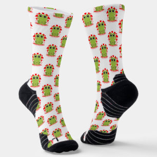 Süße Kawaii-Frosch-Herzen XOXO Spaß Liebe Inspirie Socken