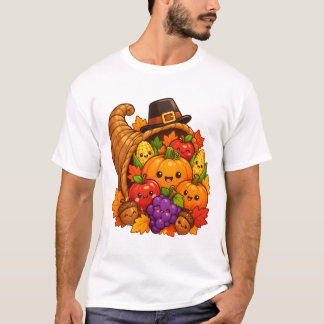 Süße Kawaii Fülle Erntedankfest Ernte T-Shirt