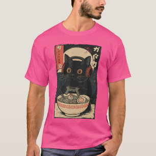 Süße Kawaii-Gamer-Katze Lustige Retro-Japanische K T-Shirt