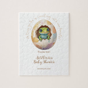 Süße Kawaii Gecko Eidechse Ei Baby Shower Puzzle