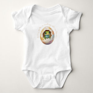 Süße Kawaii Gecko Eidechse Ei Baby Shower Strampler