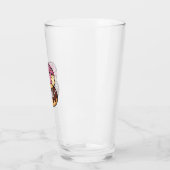 Süße Kawaii-gestapelte Donut-Illustration Glas (Links)