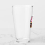 Süße Kawaii-gestapelte Donut-Illustration Glas (Rechts)