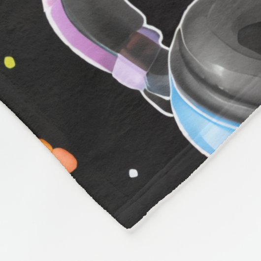 Süße Kawaii-Grafik Fleecedecke (Ecke)