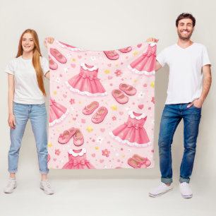 Süße Kawaii-Grafik Fleecedecke