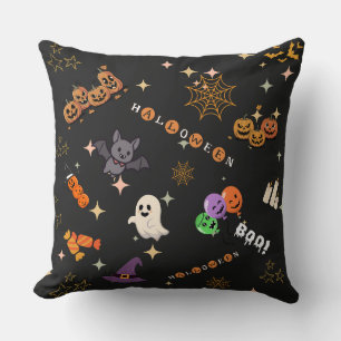 Süße Kawaii-Halloween-Kritzeleien Grusel-Muster-Ki Kissen