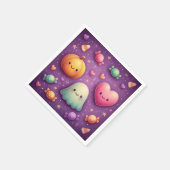 Süße Kawaii-Halloween-Servietten Serviette (Ecke)