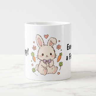 Süße Kawaii-Hasen-Tasse – Jeder Tag ist ein Neuanf Jumbo-Tasse