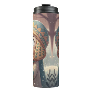 Süße Kawaii Hatschepsut Essen & Kokosnuss-Kunst Thermosbecher
