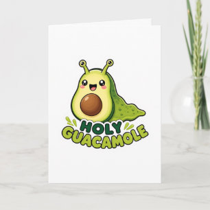 Süße Kawaii Heilige Guacamole Avocado Schnecke Car Karte