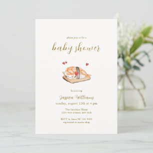 Süße Kawaii-Herzens-Sushi-Baby-Party Einladung
