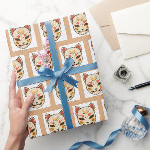 Süße Kawaii japanische ästhetische Katzenverpackun Geschenkpapier