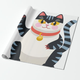 Süße Kawaii japanische ästhetische Katzenverpackun Geschenkpapier