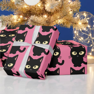 Süße Kawaii japanische ästhetische Katzenverpackun Geschenkpapier