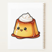Süße Kawaii Karamellpudding-Dessertfigur Planer (Rückseite)