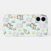 Süße Kawaii-Kätzchen & Pfoten iPhone 16 Hülle (Rückseite (Horizontal))