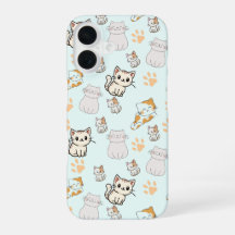 Süße Kawaii-Kätzchen & Pfoten iPhone 16 Hülle