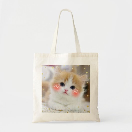 Süße Kawaii-Kätzchen-Scham-Tasche Tragetasche (Vorne)