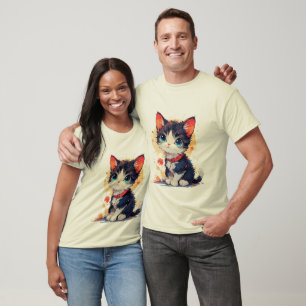 Süße Kawaii-Katze für Katzenliebhaber T-Shirt