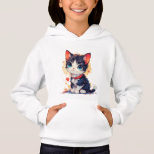 Süße Kawaii-Katze für Katzenliebhaber T-Shirt Hoodie