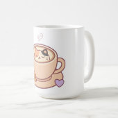 Süße Kawaii-Katze Kaffeetasse (VorderseiteRechts)