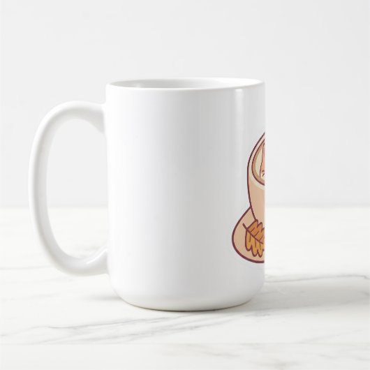 Süße Kawaii-Katze Kaffeetasse (Links)