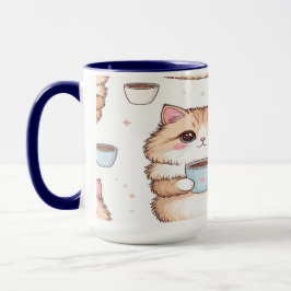 Süße Kawaii Katze Kaffeetasse - Katzenliebhaber Ge