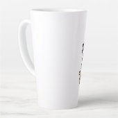Süße Kawaii-Katze trinkt Bubble Tea Milchtasse (Linke Ecke)
