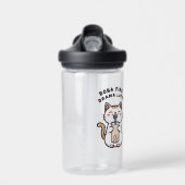 Süße Kawaii-Katze trinkt Bubble Tea Trinkflasche (Vorne)